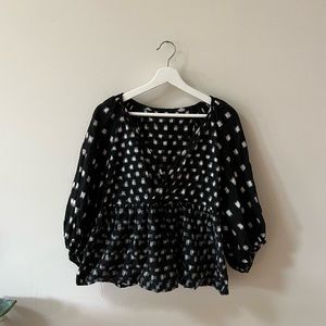 Handmade - beautiful v-neck blouse